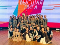Воспитанники образцового коллектива шоу балета Ice cream на сцене конкурса Высшая лига г. Москва