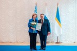 Знак Гордасть Нижневартовска. С главой города